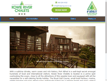 Tablet Screenshot of kowieriverchalets.co.za